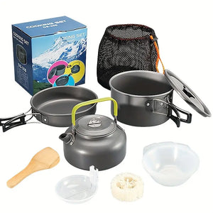 Foldable Camping Cookware Cooking Set