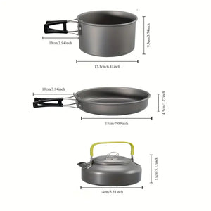 Foldable Camping Cookware Cooking Set