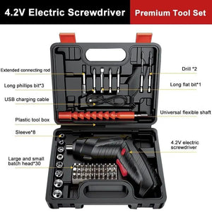 Multifunctional Screw Tool Kit 47-PCS Rotatable