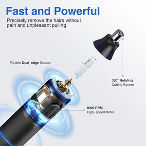 DALING Rechargeable Nose & Ear Hair Trimmer