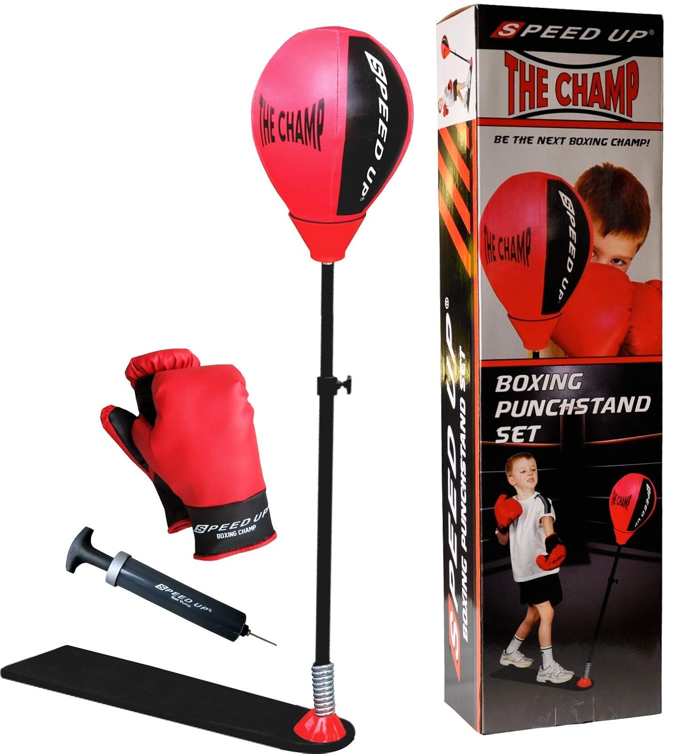 The Champ Kids Boxing Punch Stand Set with Punching Ball Bounce Back Punching Ball,